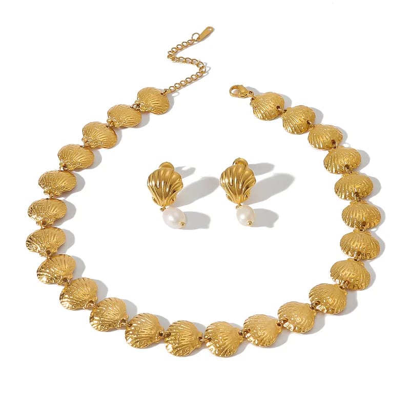 Classic Gold Jewelry Set 18K Gold Plated