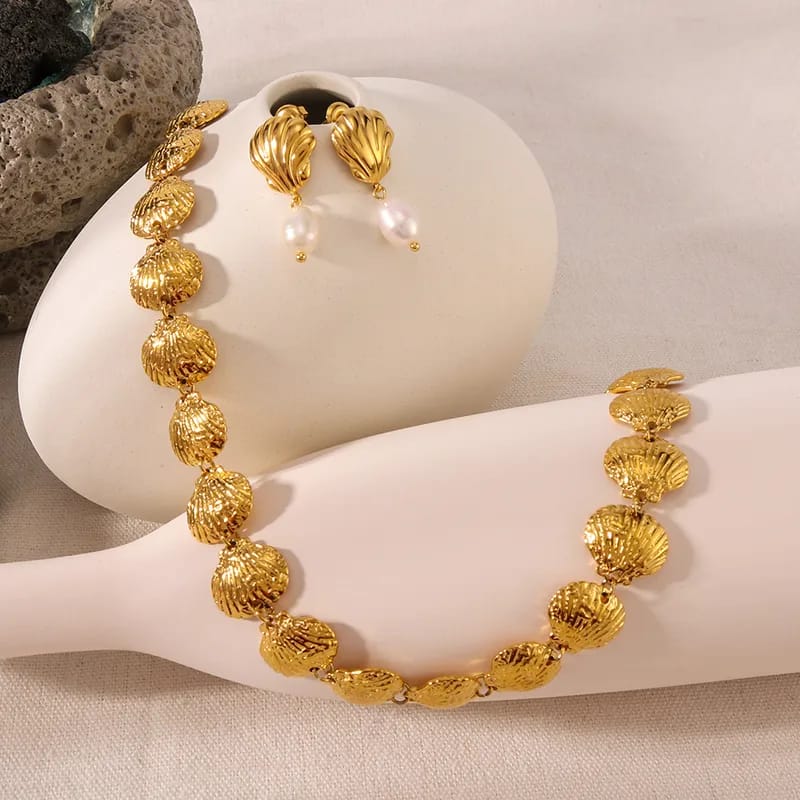 Classic Gold Jewelry Set 18K Gold Plated