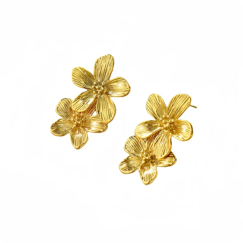 Retro Flower Stud