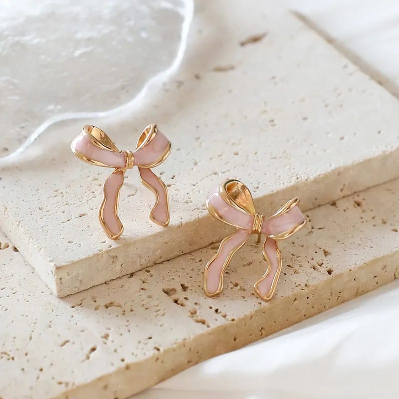 Princess Bow Ear Studs