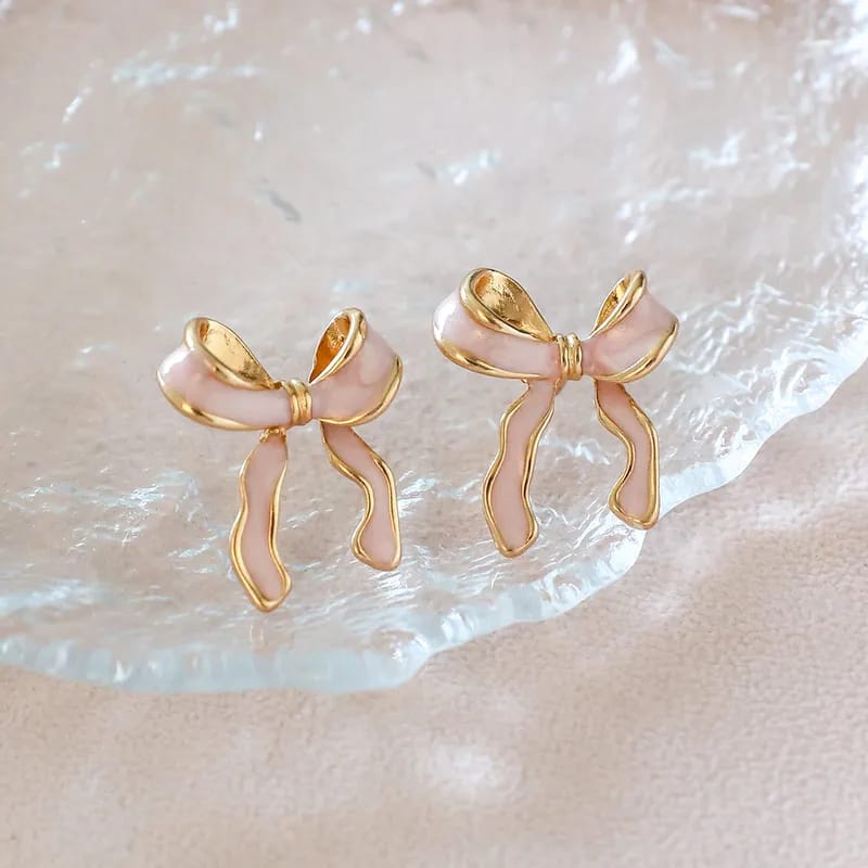 Princess Bow Ear Studs