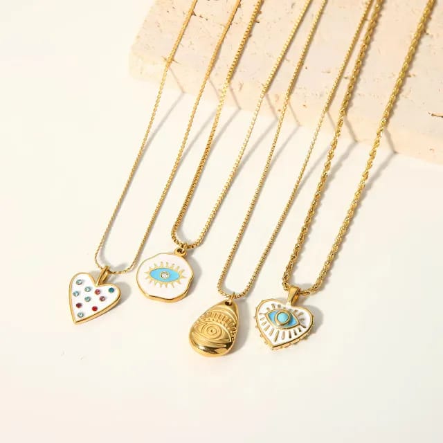 Love Enamel Rhinestone Necklace