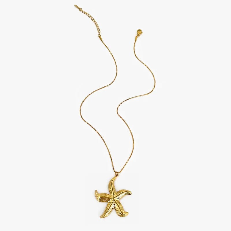 Starfish Gold Pendant Necklace